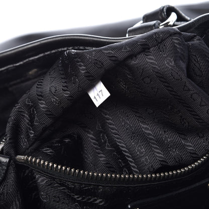 Prada Soft Calf Shoulder Bag Black 8 of 8