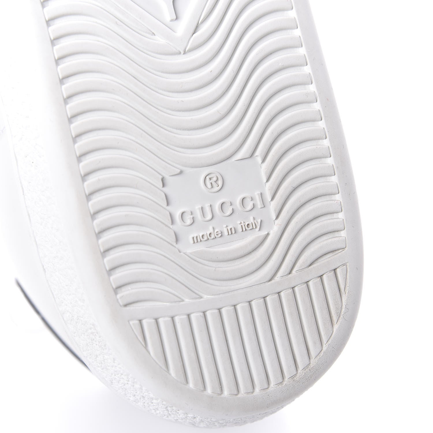 Gucci Calfskin Interlocking G Perforated Womens Ace Sneakers 38.5 White Grey Sky 9 of 10