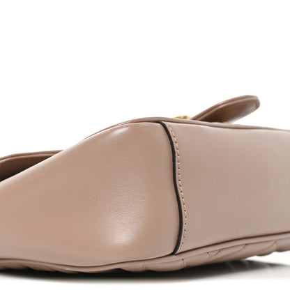 Gucci Calfskin Matelasse Small GG Marmont Shoulder Bag Porcelain Rose 9 of 10