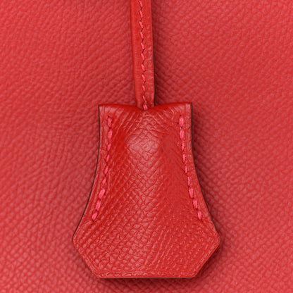 Hermes Epsom Birkin 30 Rouge Casaque 31 of 36