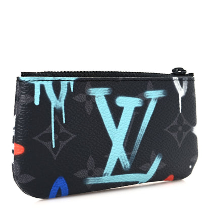 Louis Vuitton Monogram Eclipse LV Graffiti Key Pouch Multicolor 3 of 7