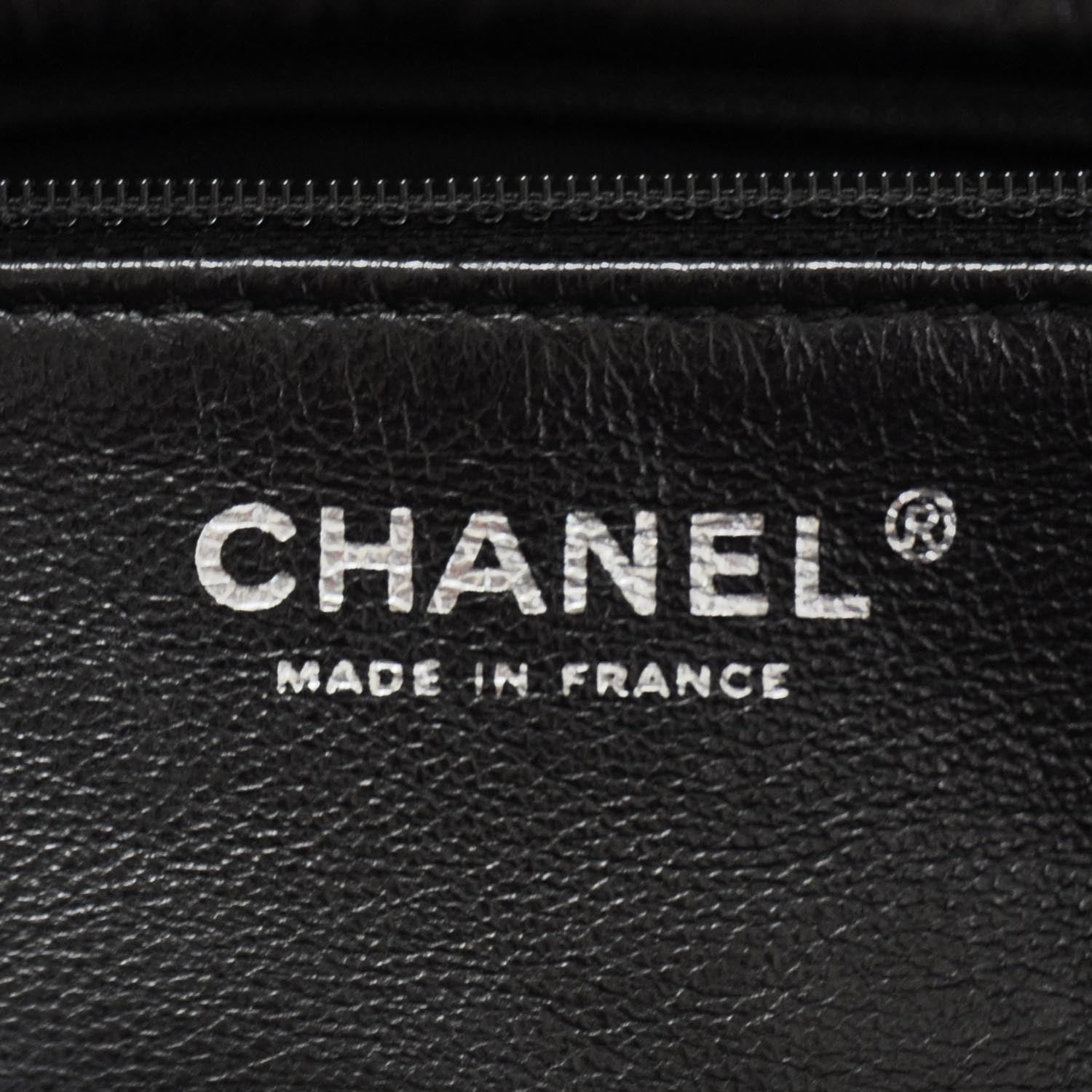 Chanel Leather Quilted XL Accordion Reissue Flap Metallic Black 9 of 12