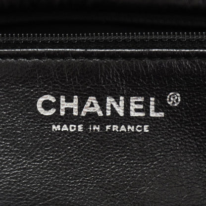 Chanel Leather Quilted XL Accordion Reissue Flap Metallic Black 9 of 12