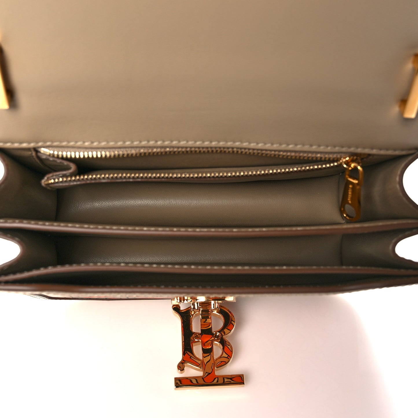 Calfskin Monogram Small TB Bag Bright Orange