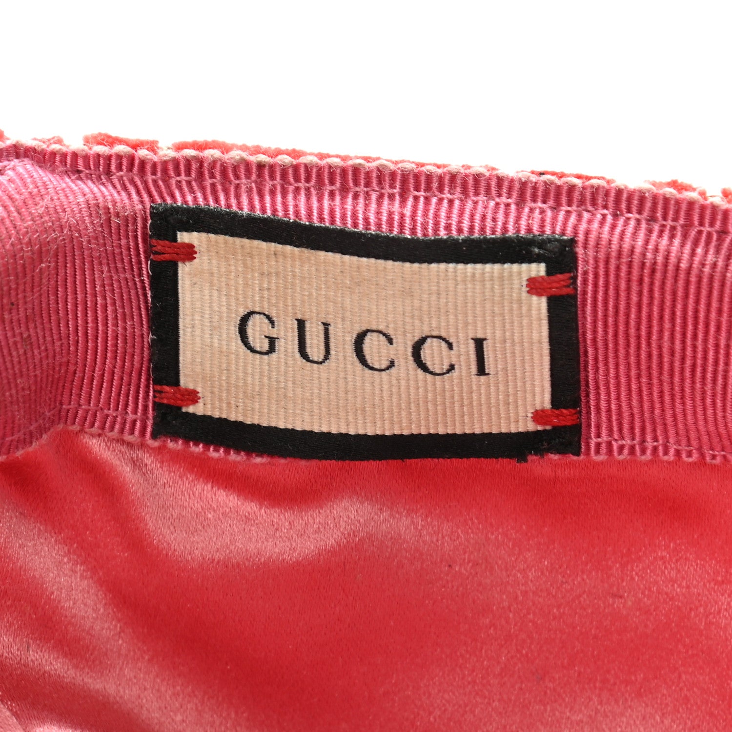 Gucci Velvet GG Monogram Baseball Hat S Pink 7 of 9