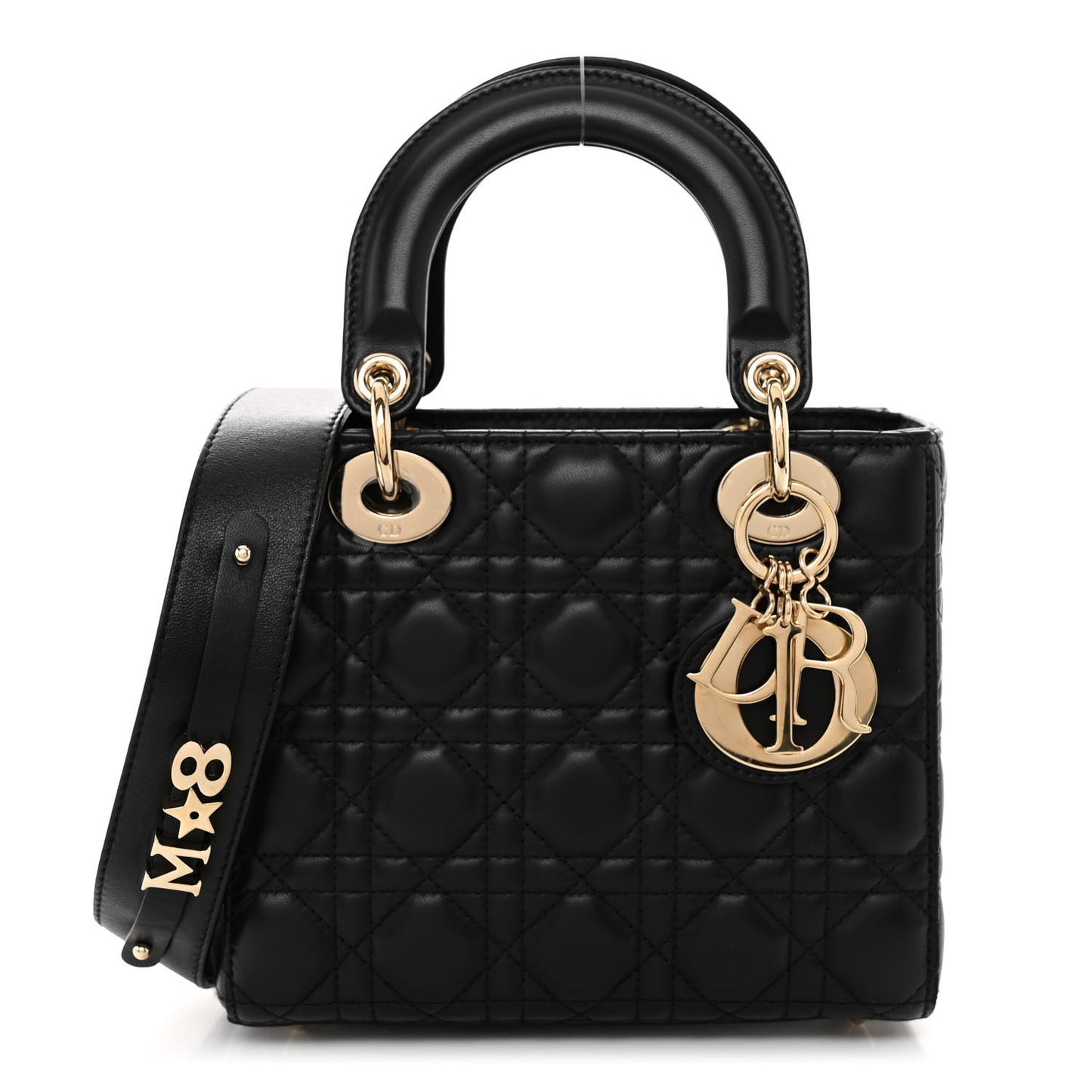 Lambskin Cannage Small My ABCDior Lady Dior Black
