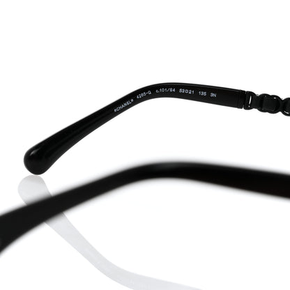 Chanel Metal Calfskin Round Chain Sunglasses 4265-Q Black 5 of 10