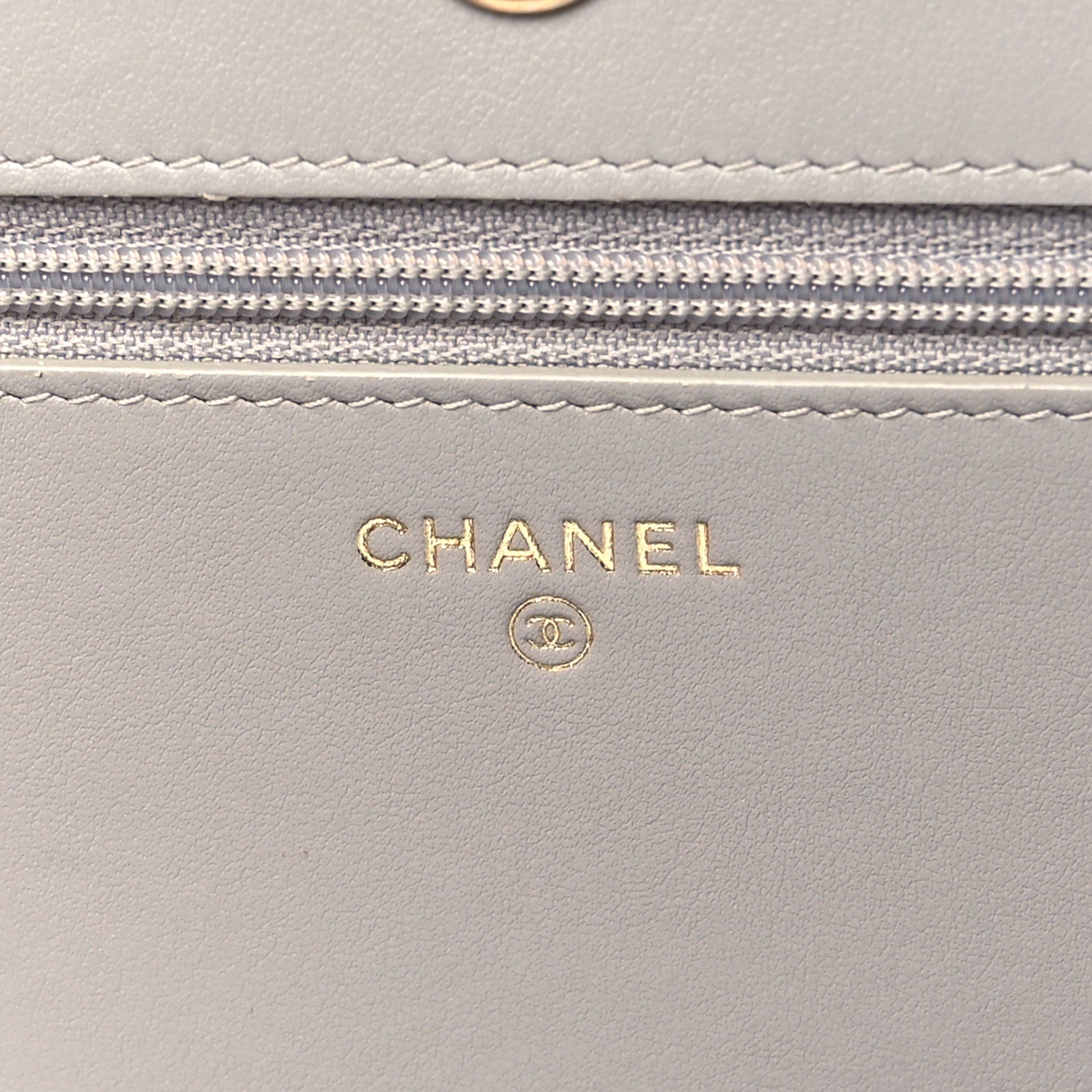 Chanel Caviar Quilted Boy Wallet On Chain WOC Grey 7 of 12