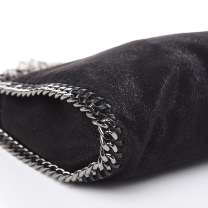 Stella McCartney Shaggy Deer Mini Falabella Fold Over Tote Black 8 of 10