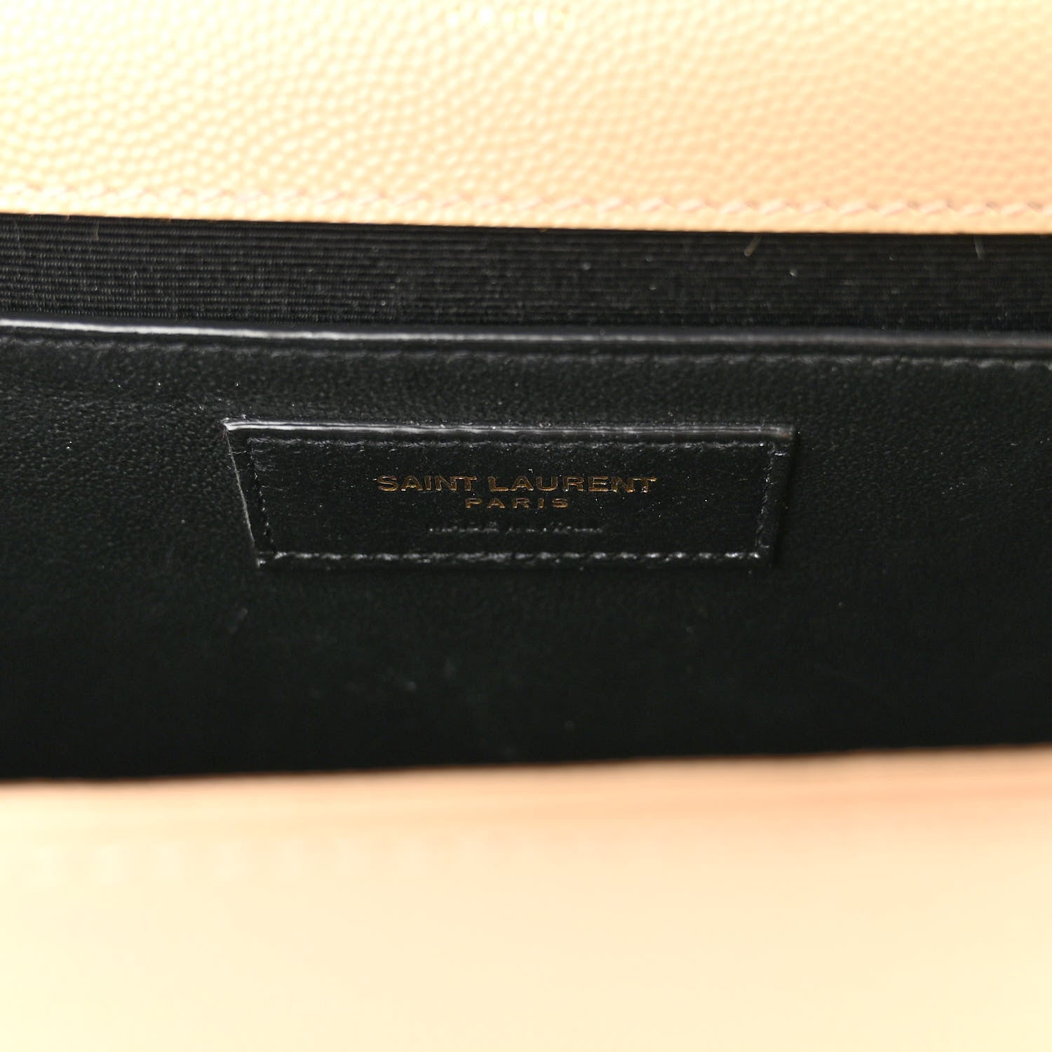 Saint Laurent Grain De Poudre Medium Monogram Kate Satchel Dark Beige 6 of 9