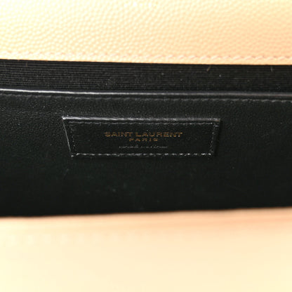 Saint Laurent Grain De Poudre Medium Monogram Kate Satchel Dark Beige 6 of 9