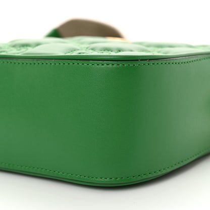 Gucci Calfskin GG Matelasse Shoulder Bag Spring Green Natural 10 of 11