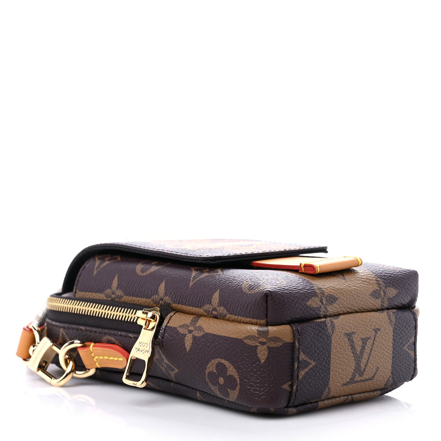 X NIGO Reverse Monogram Flat Double Phone Pouch