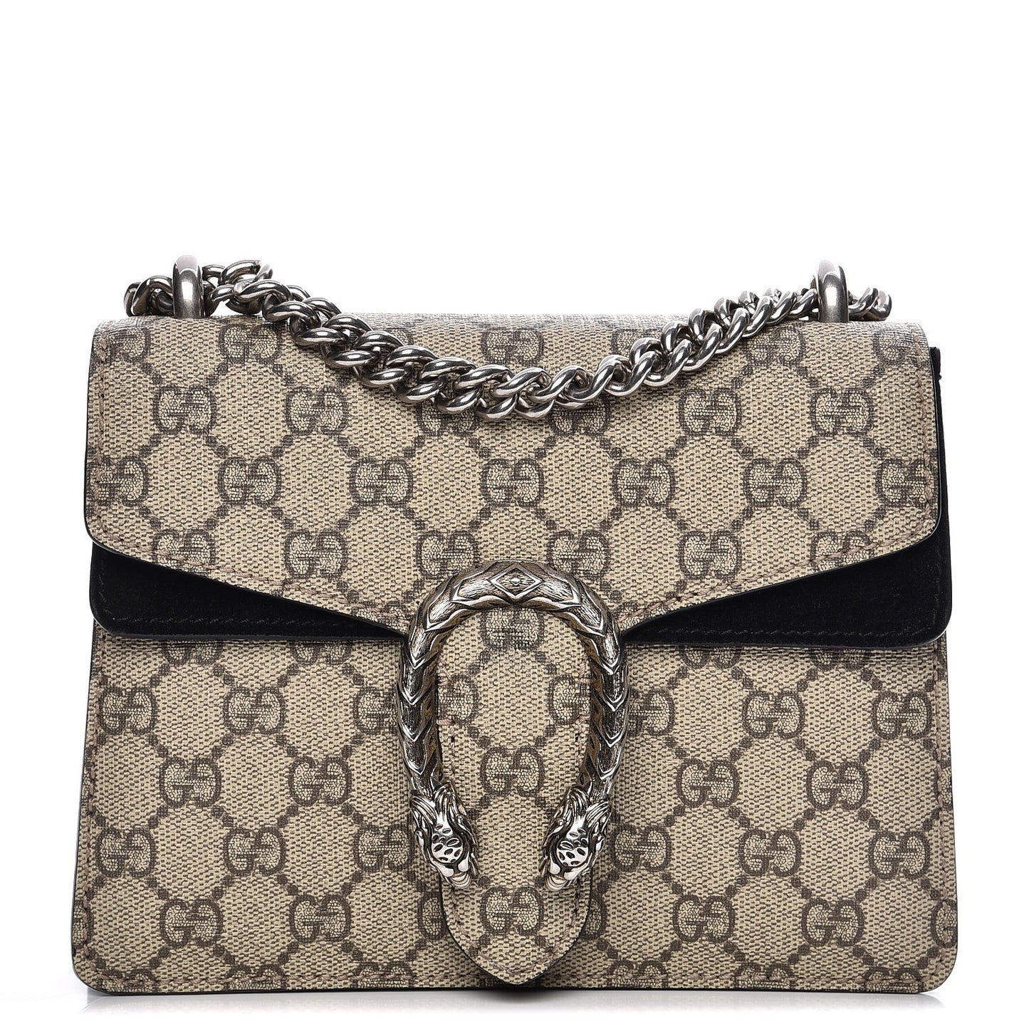 GG Supreme Monogram Mini Dionysus Shoulder Bag Black