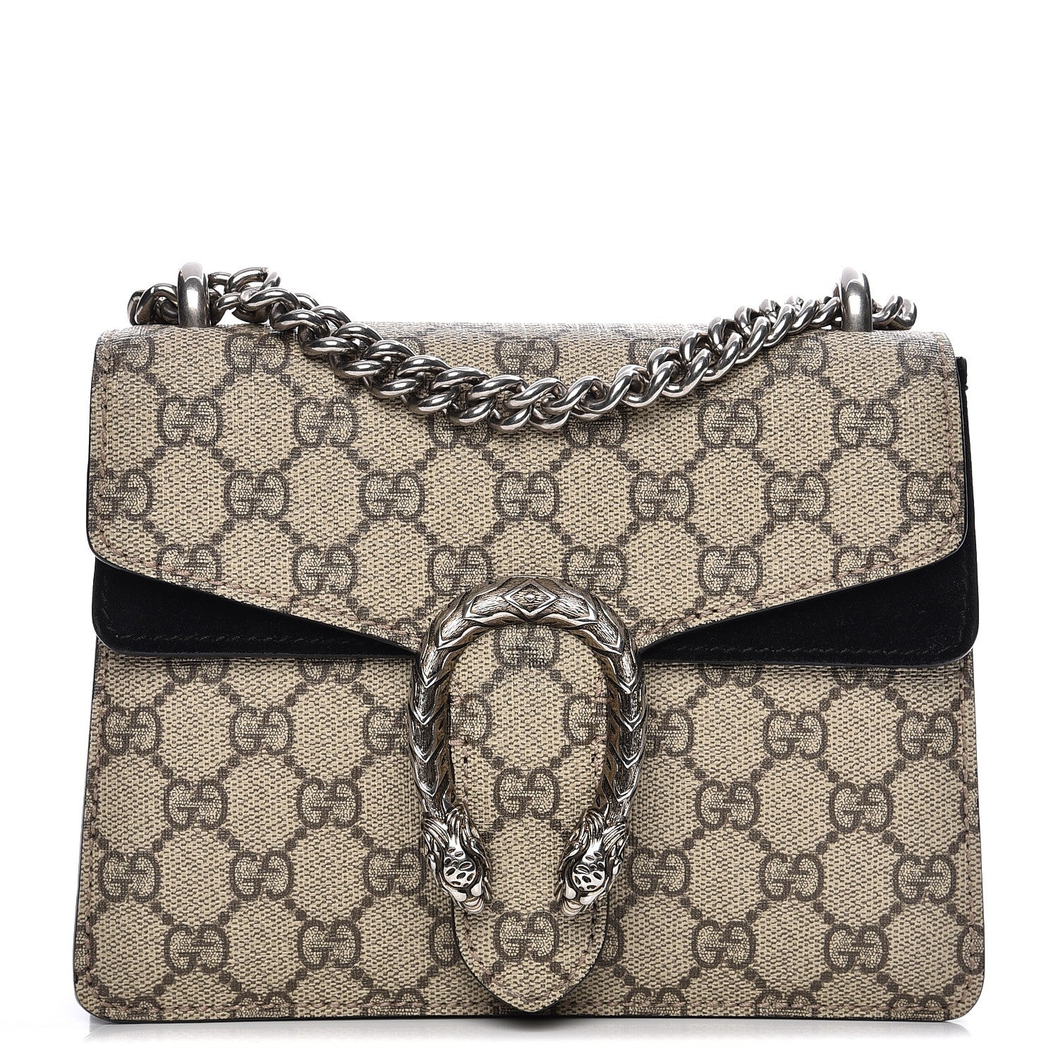 Gucci GG Supreme Monogram Mini Dionysus Shoulder Bag Black 1 of 9