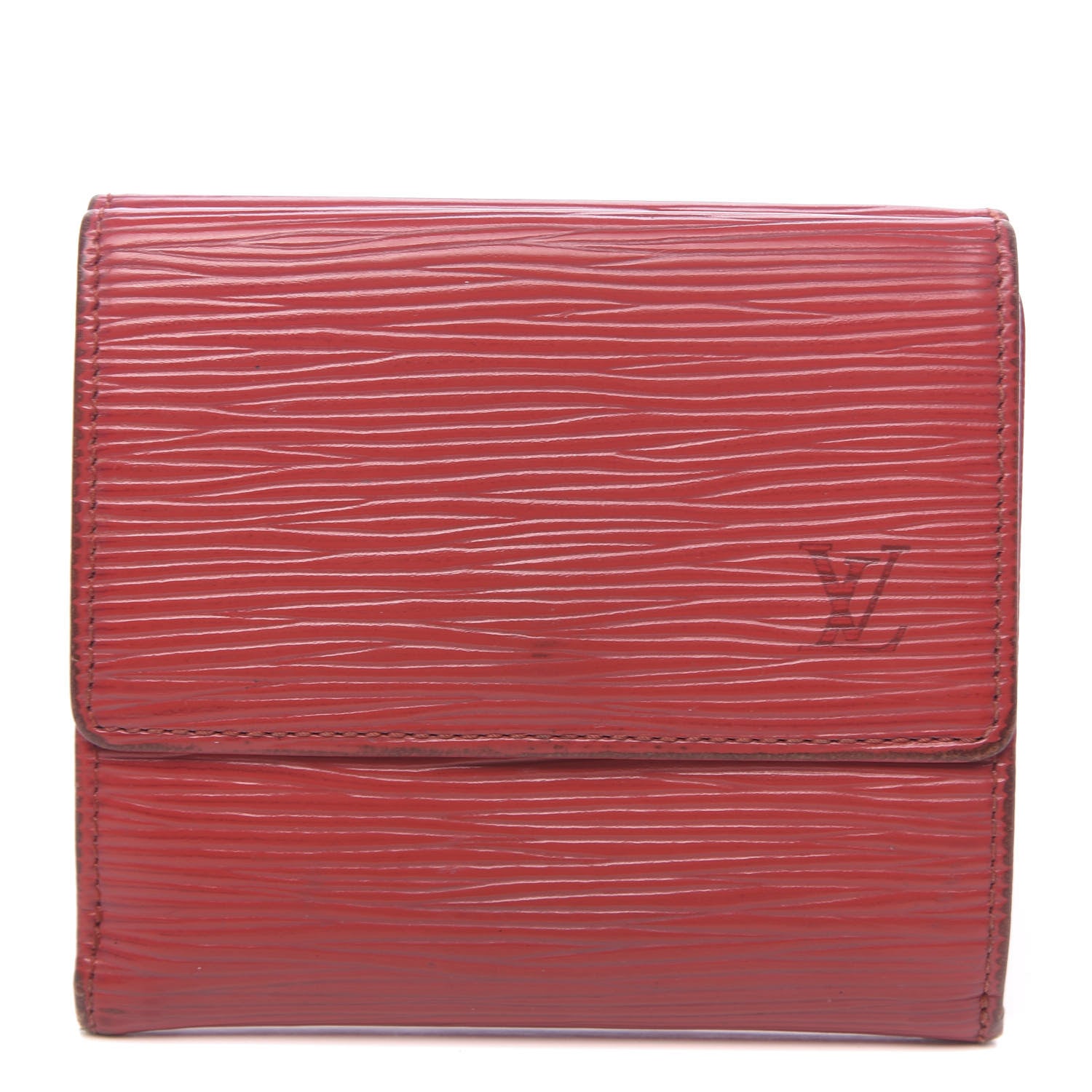Louis Vuitton Epi Elise Wallet Castillan Red 1 of 12