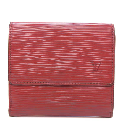 Louis Vuitton Epi Elise Wallet Castillan Red 1 of 12