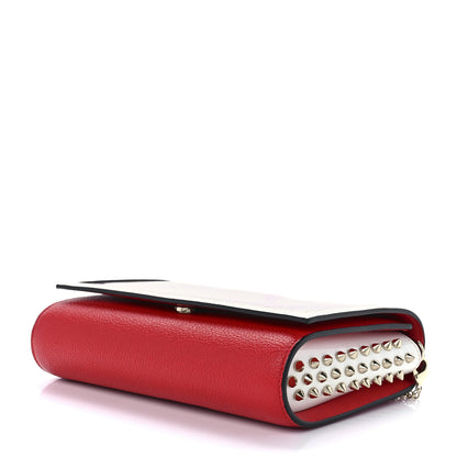 Christian Louboutin Loubi Kraft PVC Patent Calfskin Paloma Clutch Kraft Latte 9 of 12