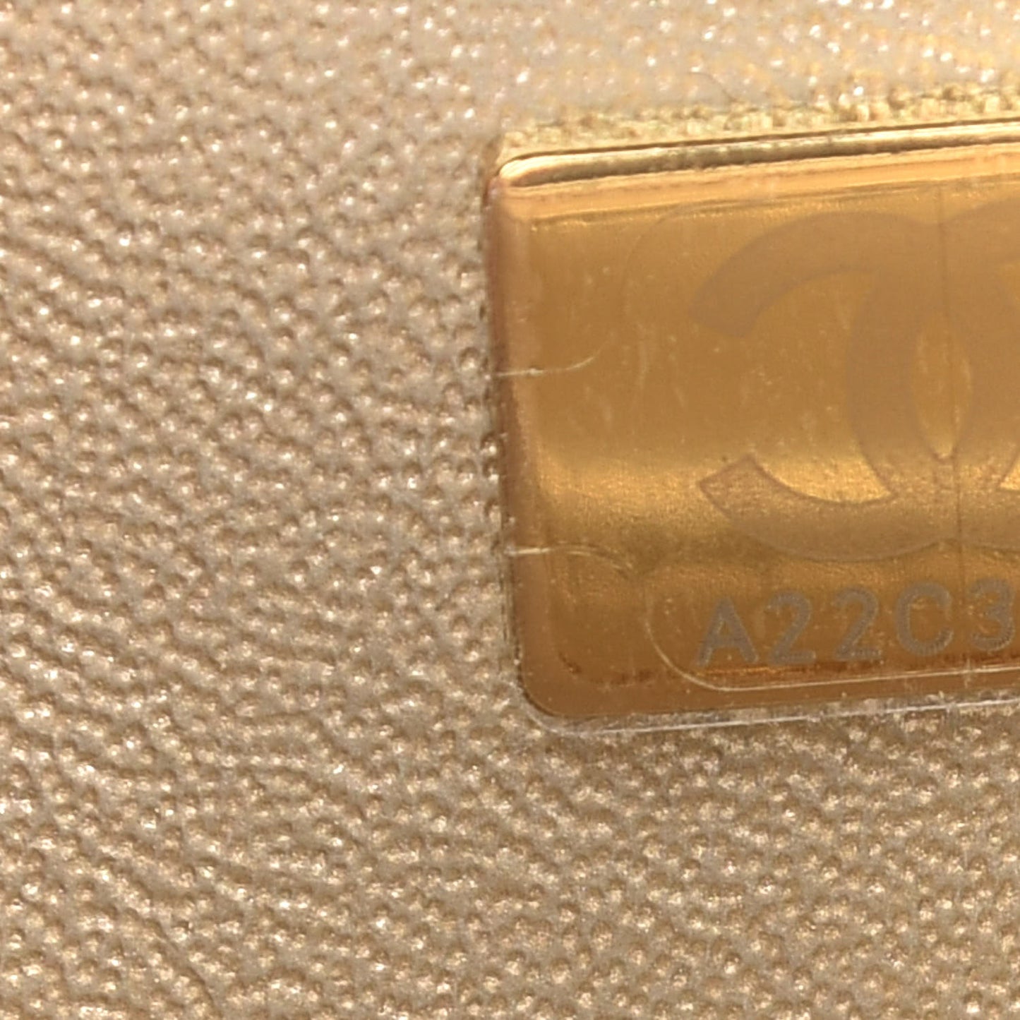Metallic Lambskin Quilted Mini Rectangular Flap Gold