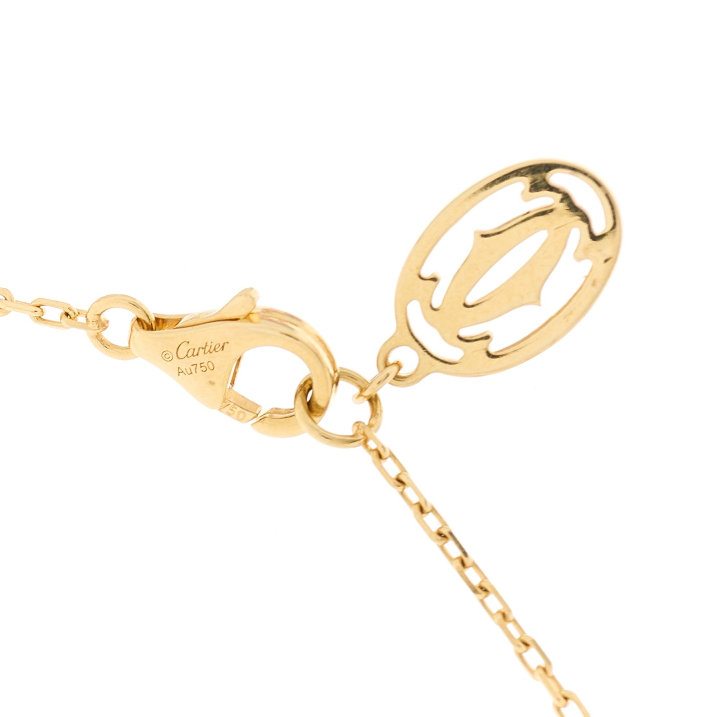 18K Yellow Gold Diamond LM D'Amour Pendant Necklace