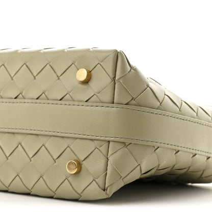 Bottega Veneta Calfskin Nappa Intrecciato Mini Wallace Travertine 9 of 9