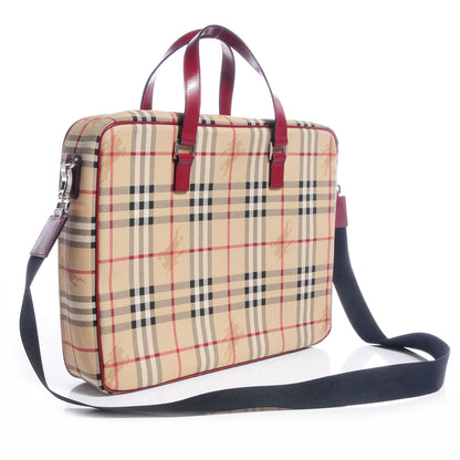Burberry Haymarket Check Small Laptop Case Red 3 of 8