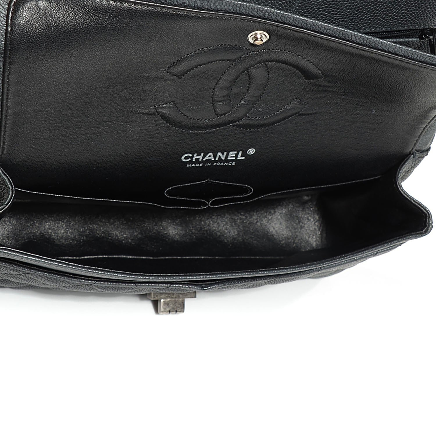 Chanel Washed Caviar 2.55 Reissue 227 Flap Black 5 of 8