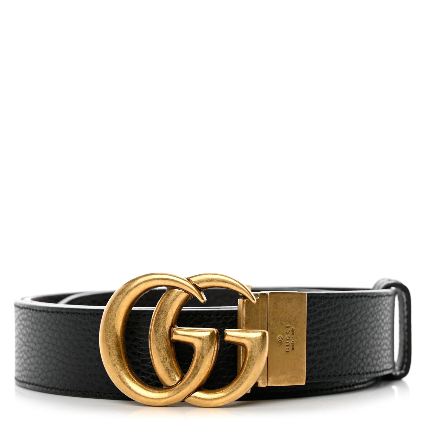 Calfskin Double G Reversible 37mm Belt 120 48 Black Cocoa