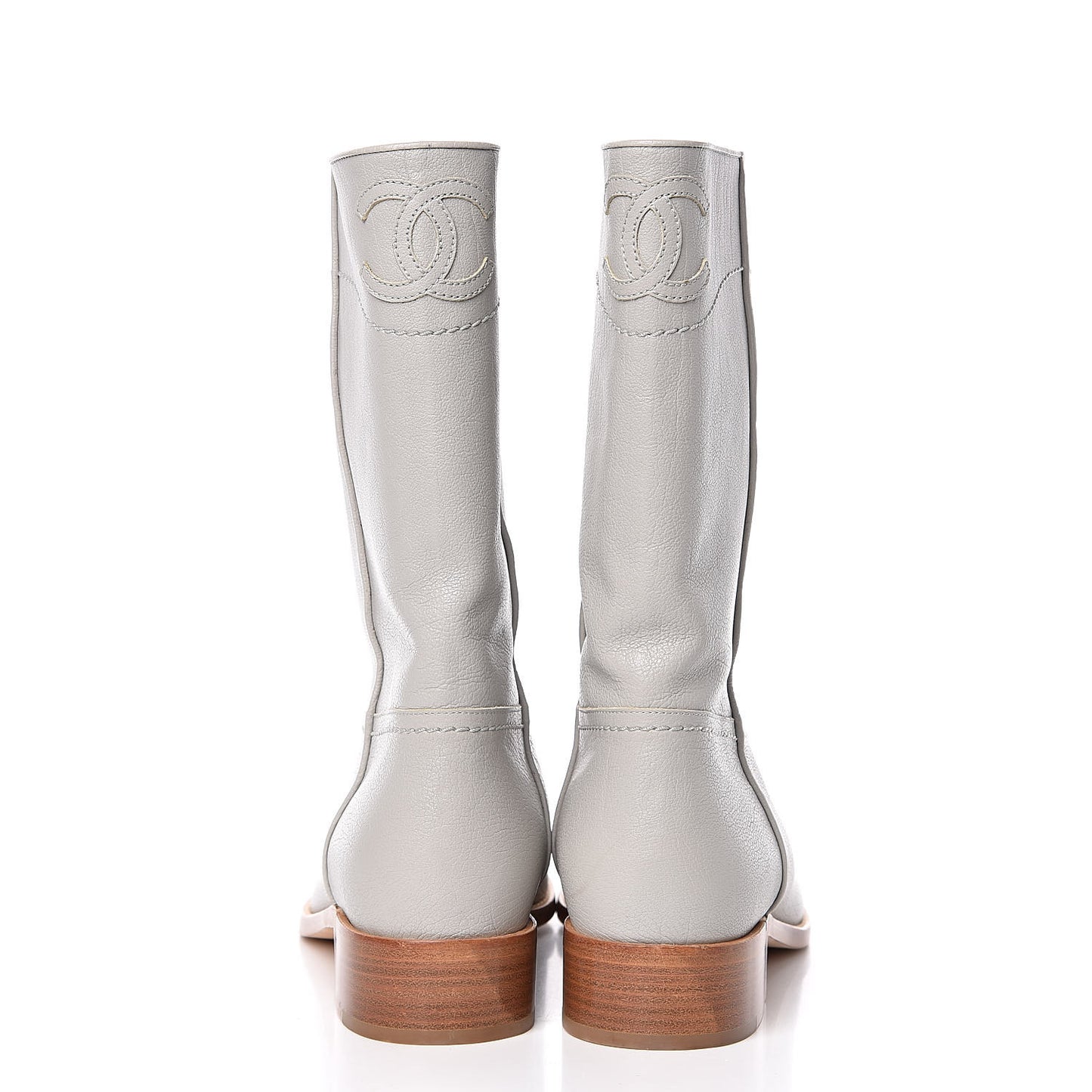 Calfskin Ascot CC Boots 41 Gray