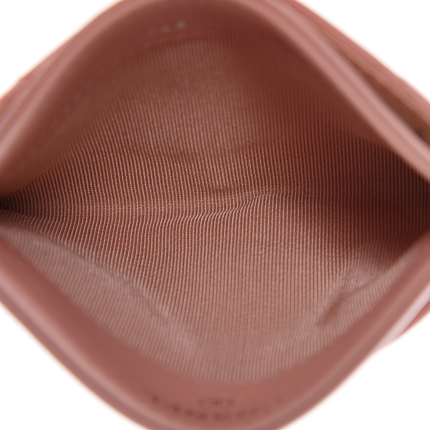 Aged Calfskin Quilted Gabrielle Card Holder Wallet Light Pink