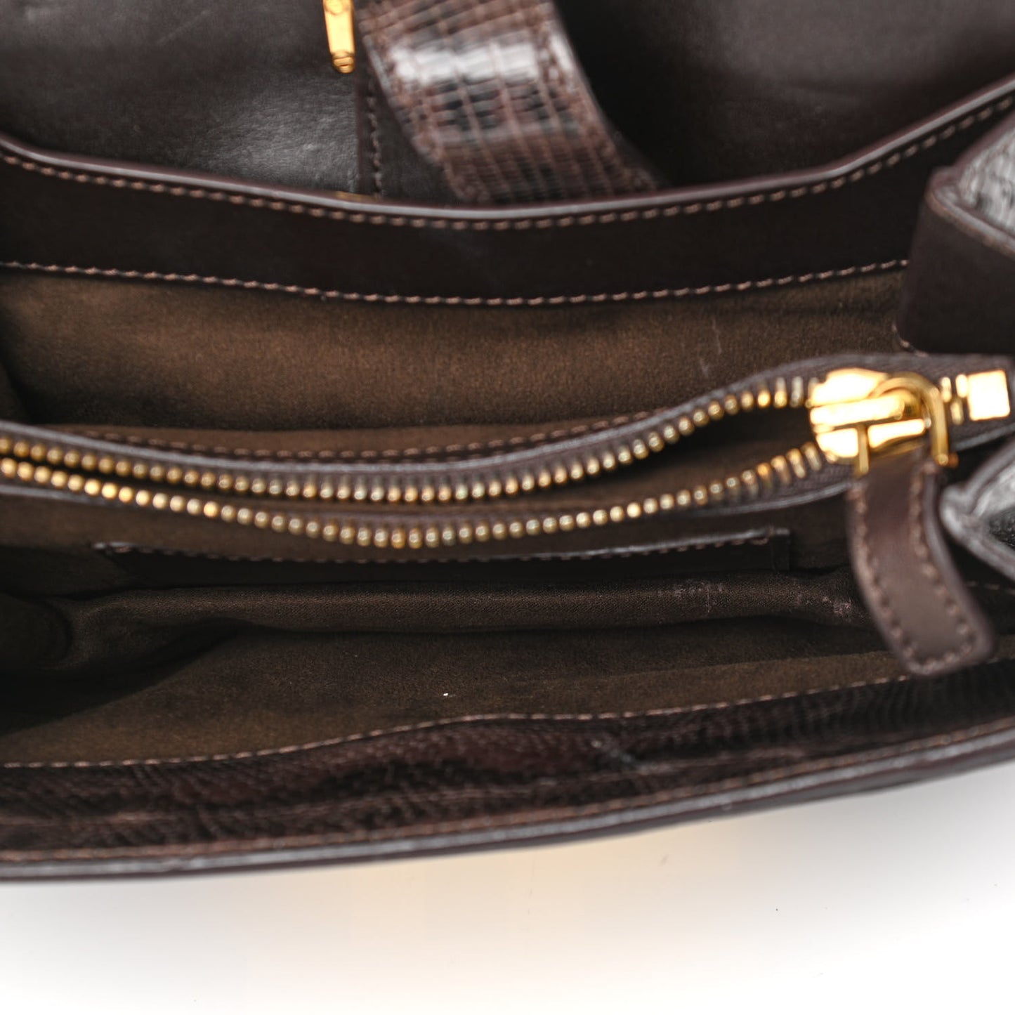 Lizard Hidden TF Bag Brown