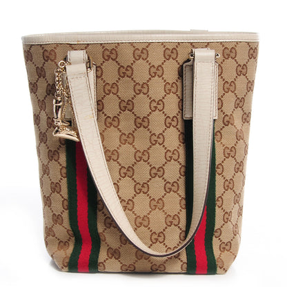 Gucci Monogram Web Small Jolicoeur Shopper Tote Off White 1 of 8