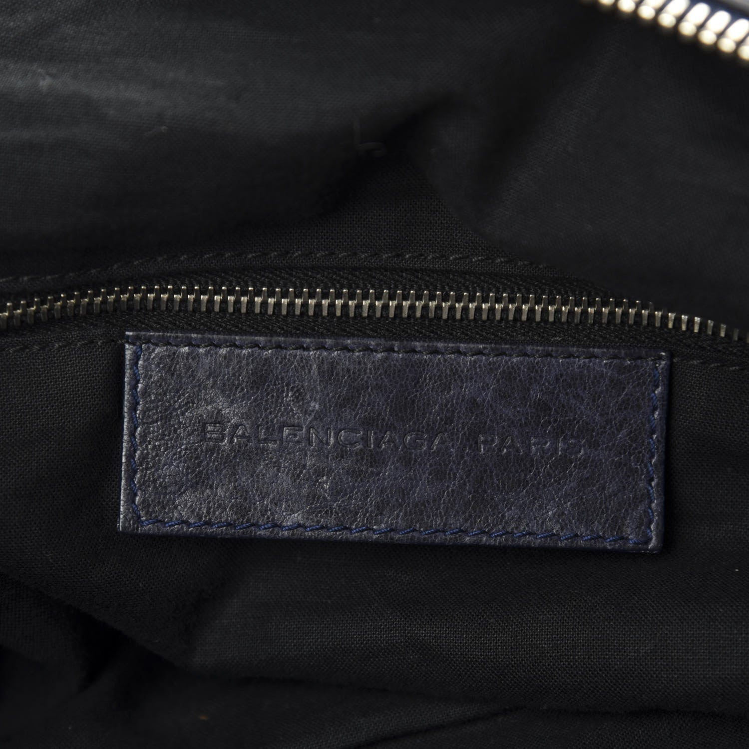 Balenciaga Agneau Whistle Shoulder Bag Marine 9 of 12