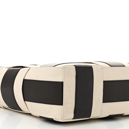 Bottega Veneta Canvas Nappa Maxi Intrecciato Large Arco Tote Natural Fondant 9 of 10