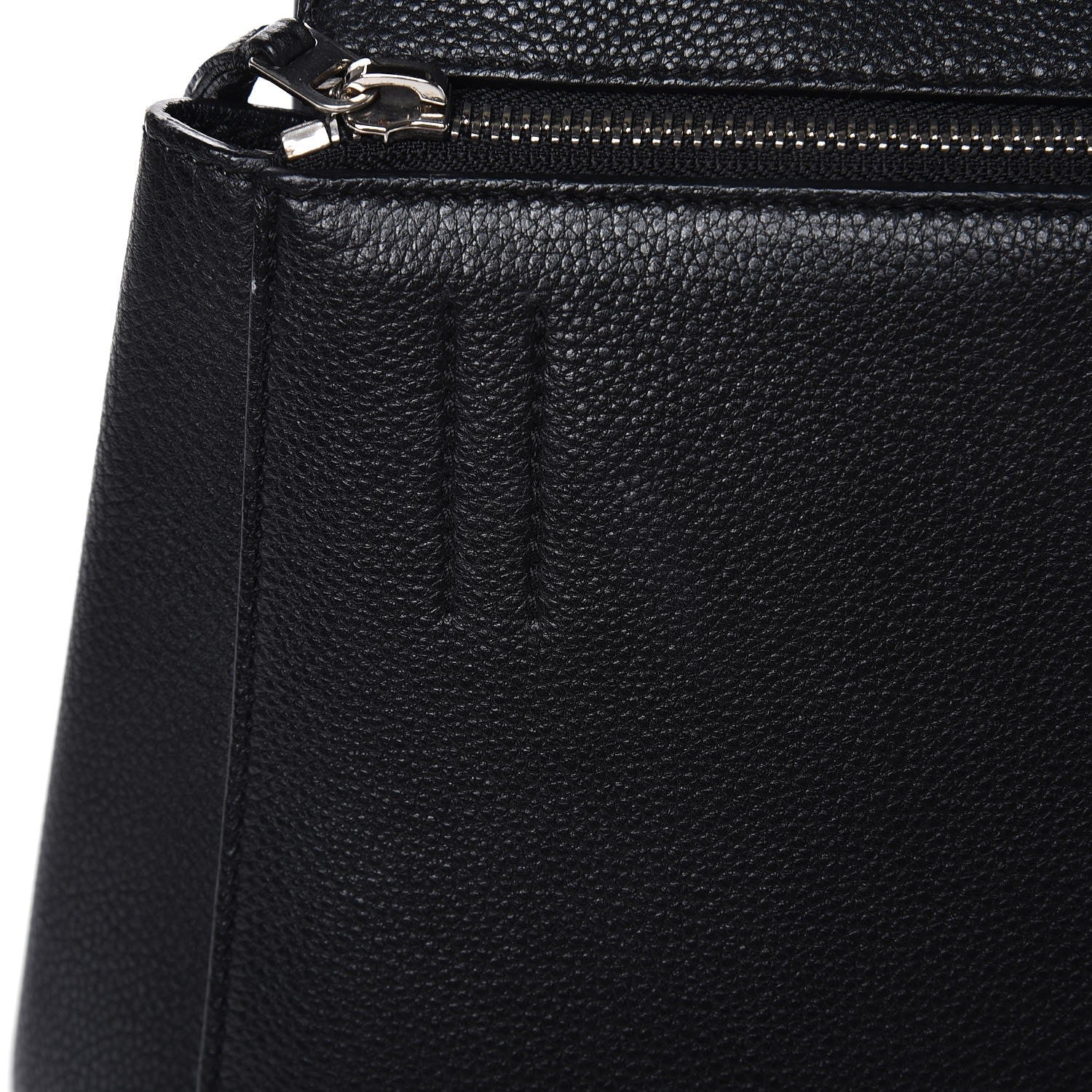 Celine Drummed Calfskin Small Edge Shoulder Bag Black 10 of 10