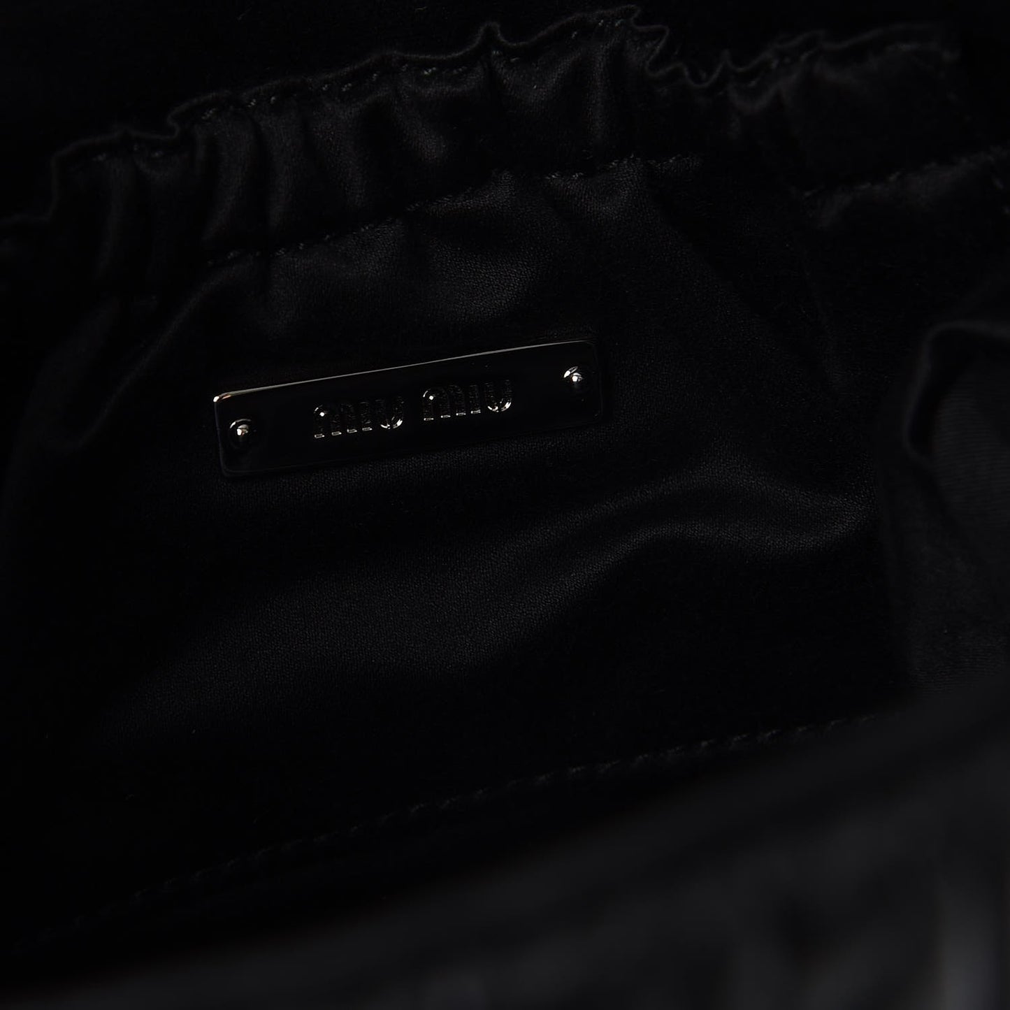 Nappa Matelasse Crystal Flap Clutch Black