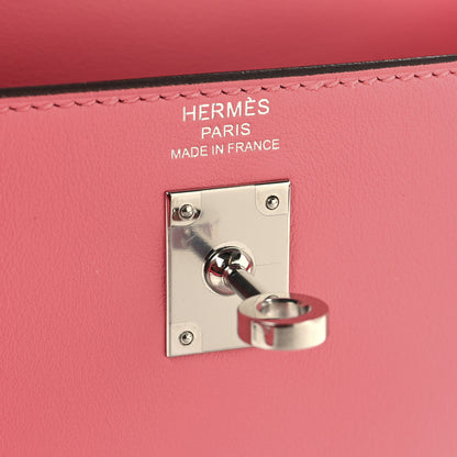 Hermes Swift Kelly Retourne 25 Rose Azalee 6 of 14