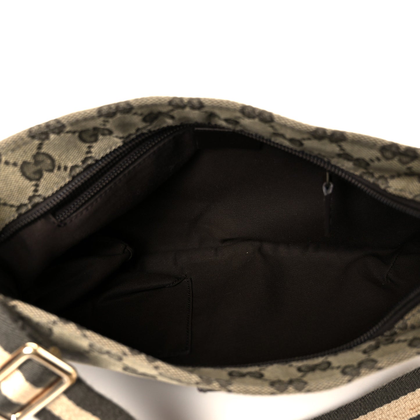 Monogram Web Small Flat Messenger Crossbody Green