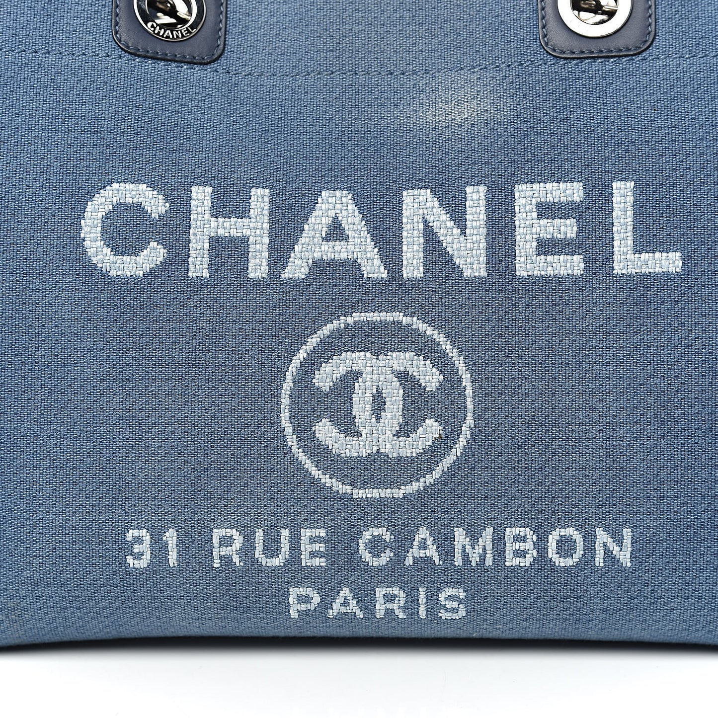 Canvas Small Deauville Tote Blue