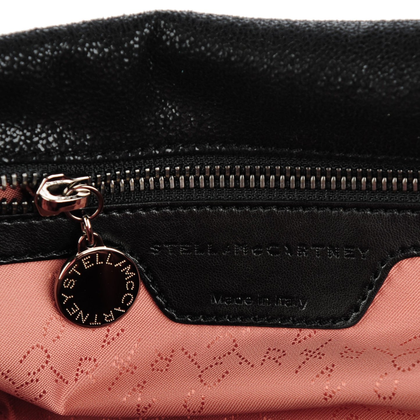 Shaggy Deer Fold Over Falabella Tote Black