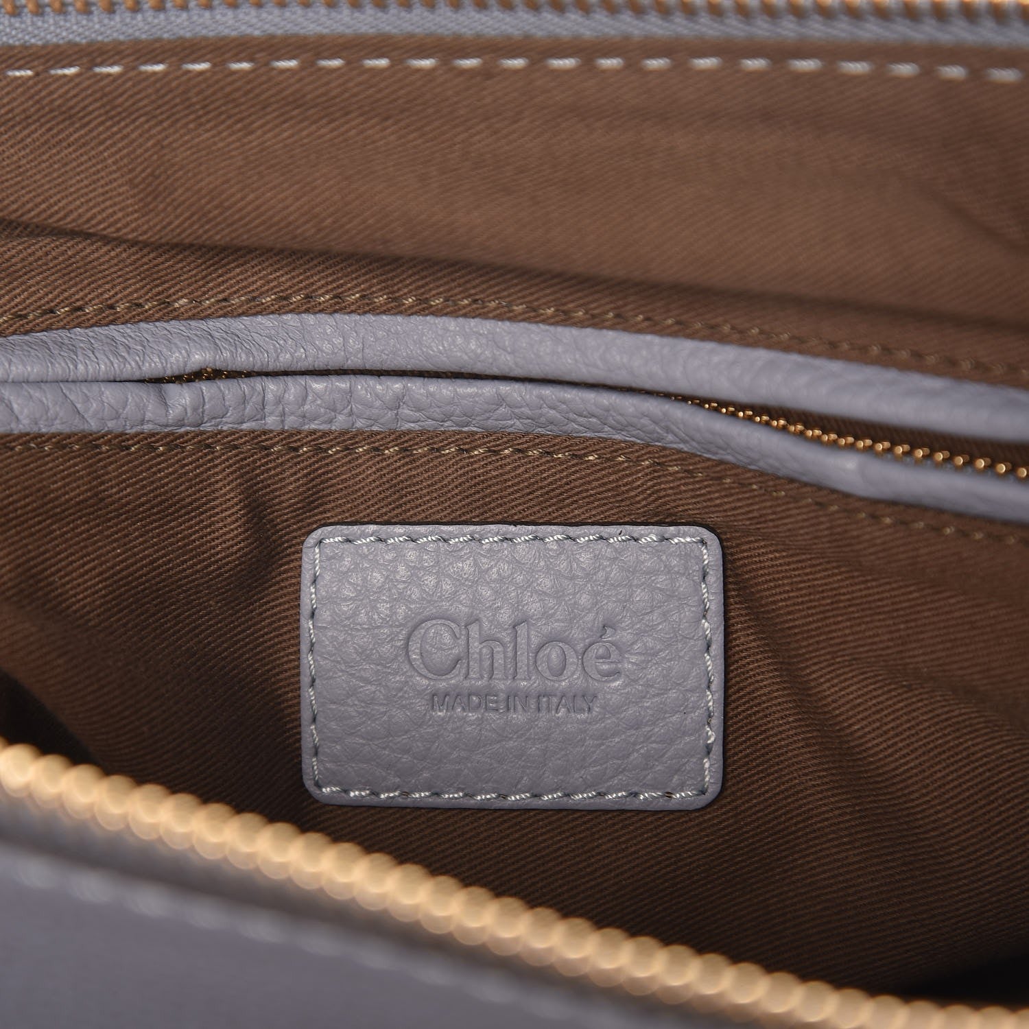 Chloe Calfskin Medium Marcie Satchel Washed Blue 7 of 9