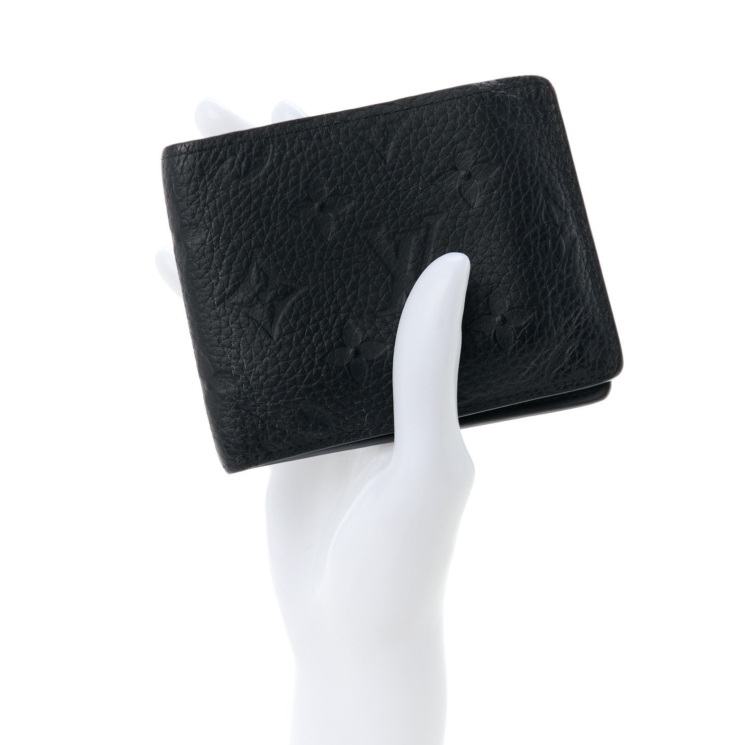 Louis Vuitton Taurillon Slender Wallet Black 2 of 11