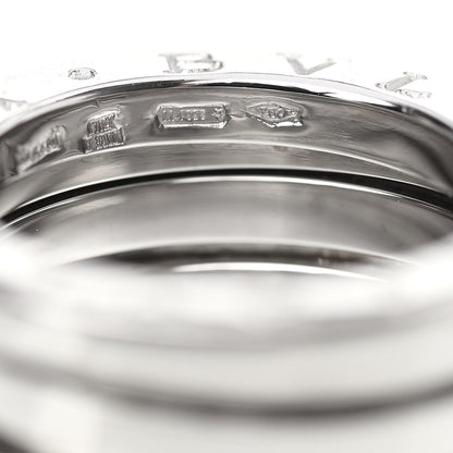 Bulgari 18K White Gold B.Zero1 Four-Band Ring 48 4.25 6 of 6
