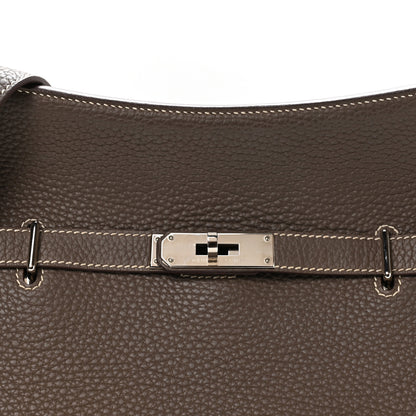 Hermes Taurillon Clemence Jypsiere 28 Etoupe 8 of 10
