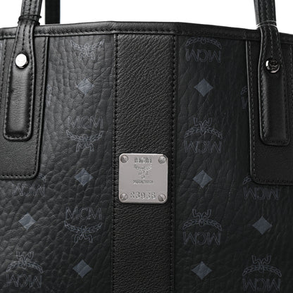 MCM Visetos Large Liz Reversible Shopper Tote Black 8 of 8