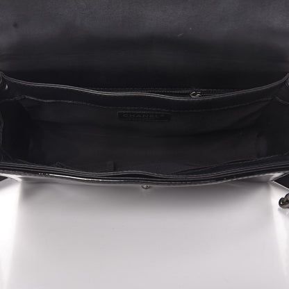 Chanel Patent New Medium Boy Reverso Flap Black 5 of 7