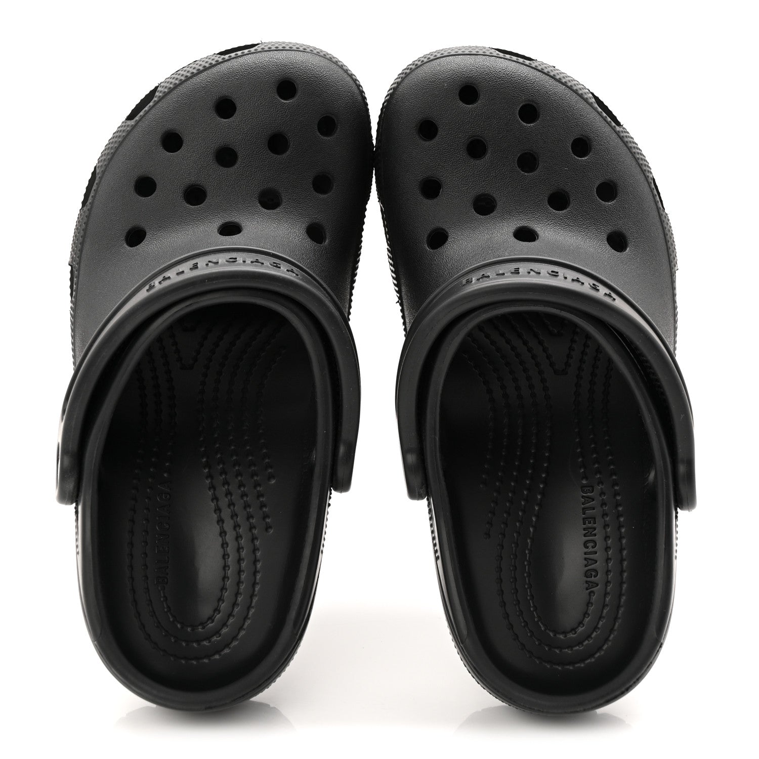 Balenciaga X CROCS Rubber Womens Madame 80 Sandals 37 Black 2 of 10