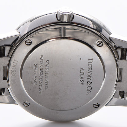 Tiffany Stainless Steel Diamond Bezel 31mm Atlas 2-Hand Quartz Watch Blue Azure 8 of 10