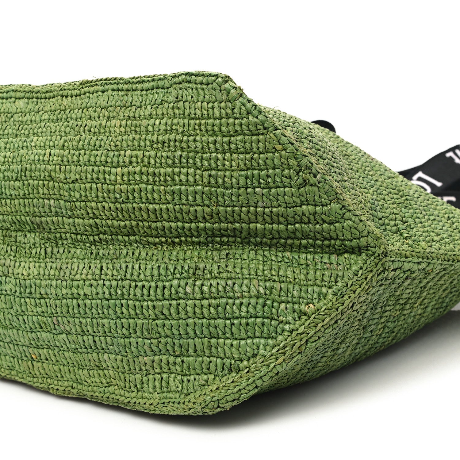 Loewe Raffia Paulas Ibiza Fold Shopper Tote Green 9 of 10