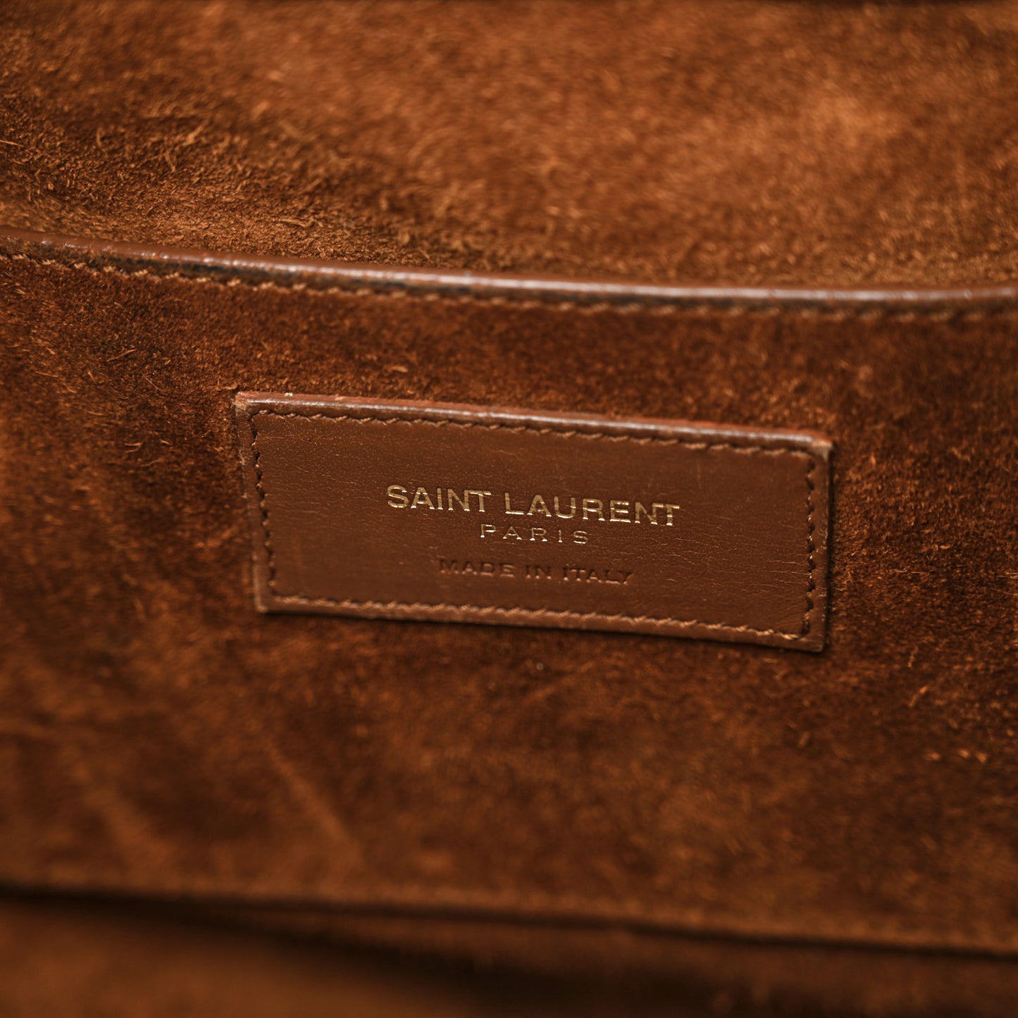 Calfskin Large Emmanuelle Bucket Bag Cognac